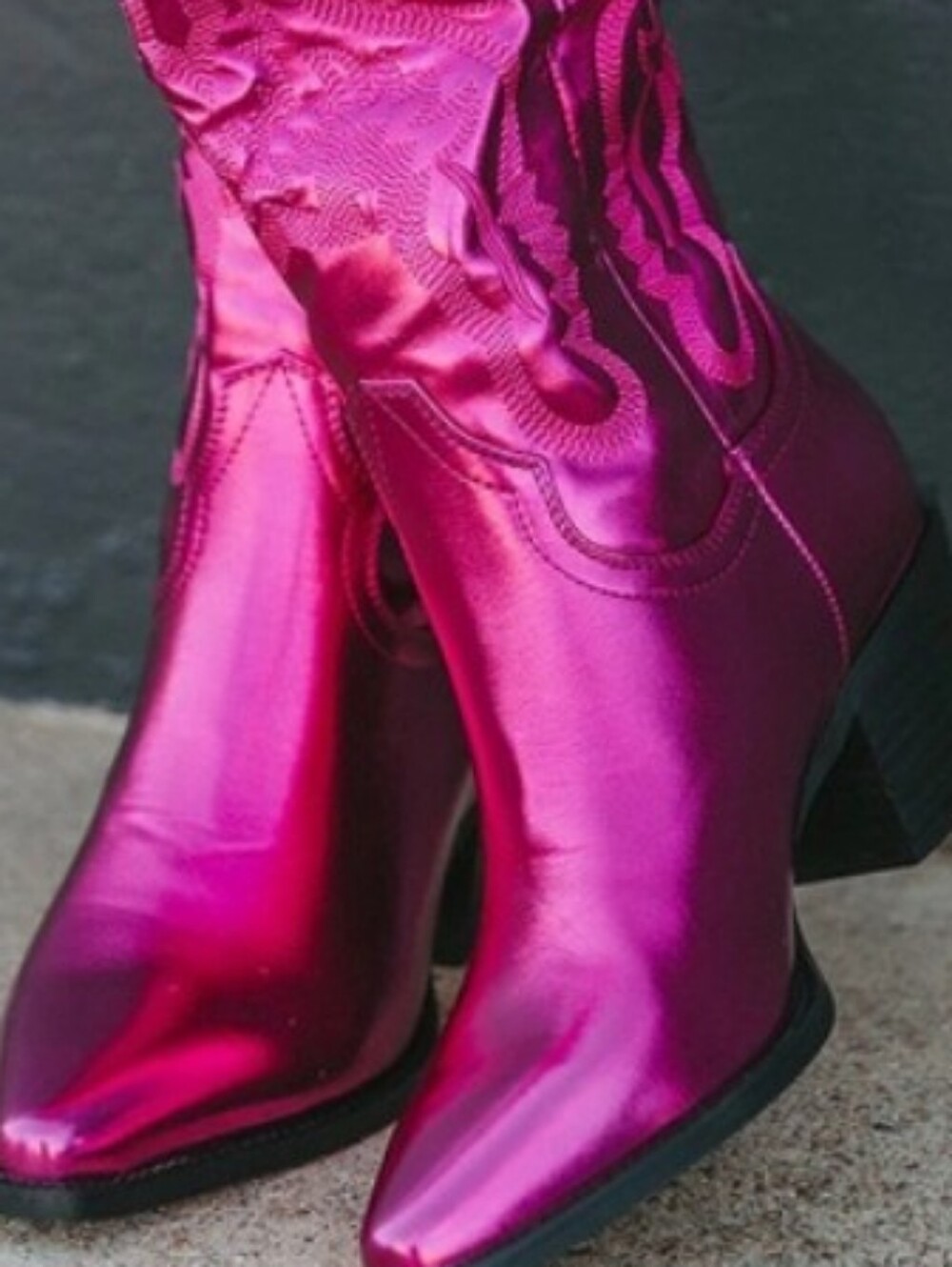 Billini Danilo Raspberry Metallic Western Boot Size 6 NEW - Picture 4 of 7